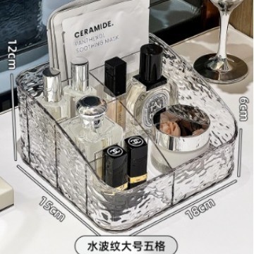軽豪華化粧品収納ケースデスクトップ化粧台口紅スキンケア高級感アクリル大容量棚|undefined