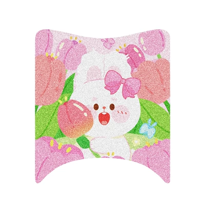 Yadi Q50 Special Electric Vehicle Foot Mat Waterproof Foot Pad Silk Ring Pad Pad Electric Vehicle Modification Decoration Accessories (Electric vehicle foot mat) - pink-tulip-bunny