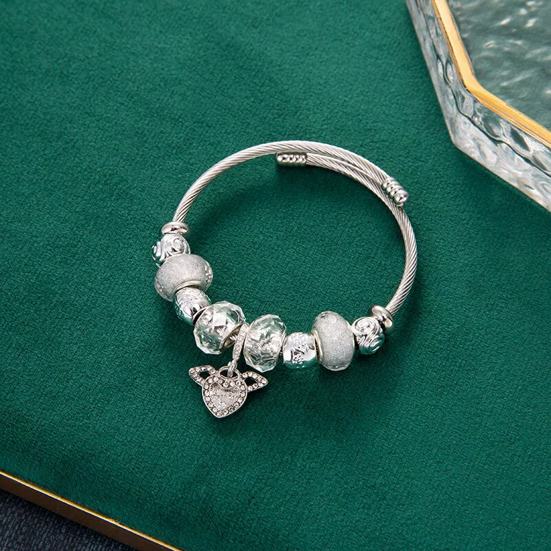Регулируемые ангельские крылья, стальная проволока с кисточками, браслет, ручная работа