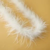 White short ostrich hair strip (explosion)