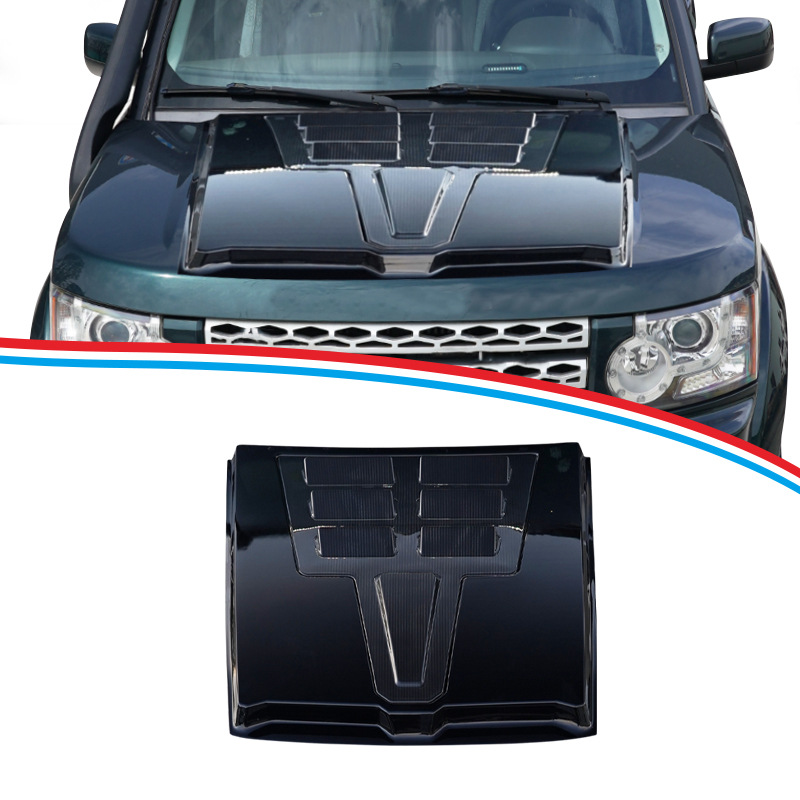 TXR es adecuado para Land Rover Discovery 3 4 Cubierta de la máquina de fibra de carbono Cubierta de la máquina de doble capa modificada For Discovery