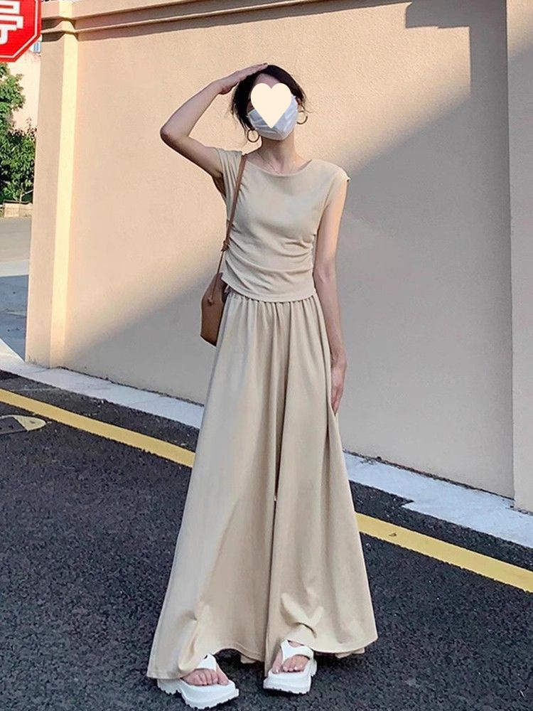 ChicShe Plus Size Tea Outfit For Women New Small Sweet Korean Style Dress Summer Set_voghion.com