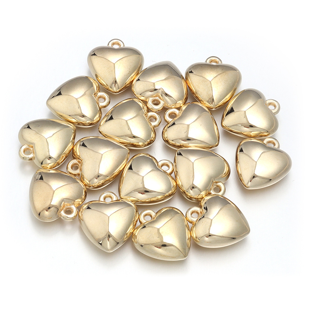 20 PCS/Package 8*10mm CCB Heart Shape Pendant display picture 8