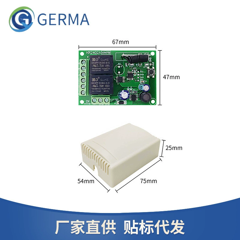 GERMA DC wide voltage DC6V-24V2 motor control board receiver with 1527 learning code wireless remote
