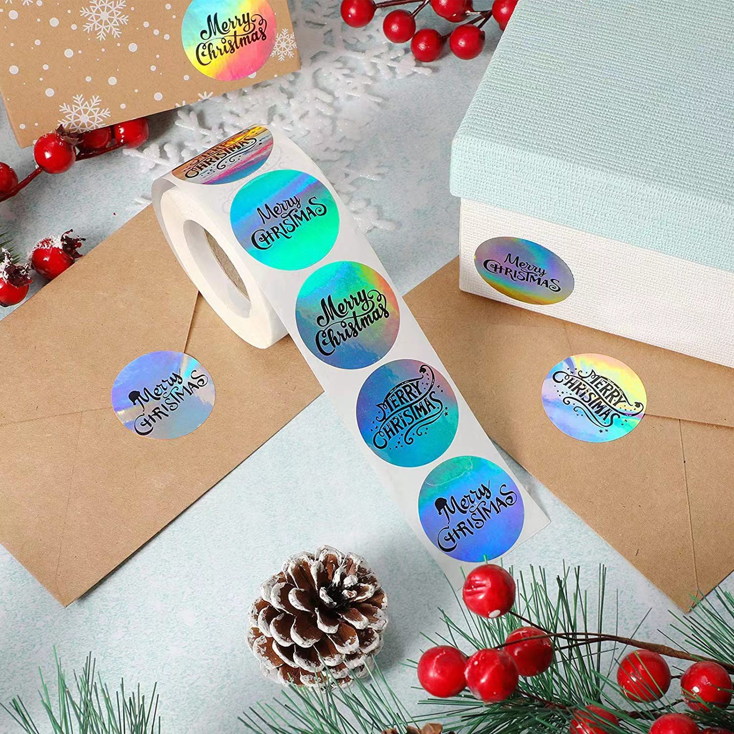 Navidad Letra Pvc Fiesta Pegatinas De Regalo display picture 1