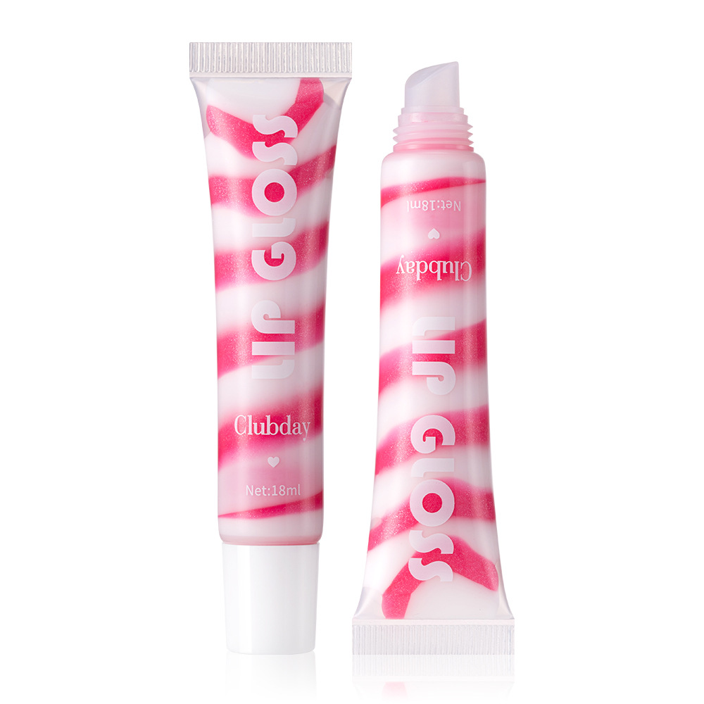 Clubday's new spiral Fine Sparkling Moisturizing Lip Gloss, an export tube nude moisturizing colored lip oil undefined