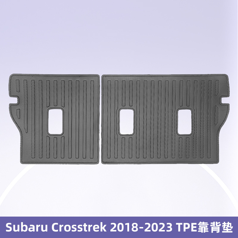 Para Subaru Crosstrek 2018 - 2023 TPE Foot Pads 3D All Weather Material Backpack Pads