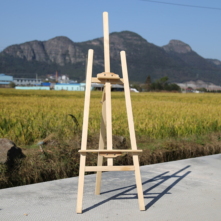 厂家实木画架美术生专用批发4k画板松木小素描油画架子木质展示架详情3