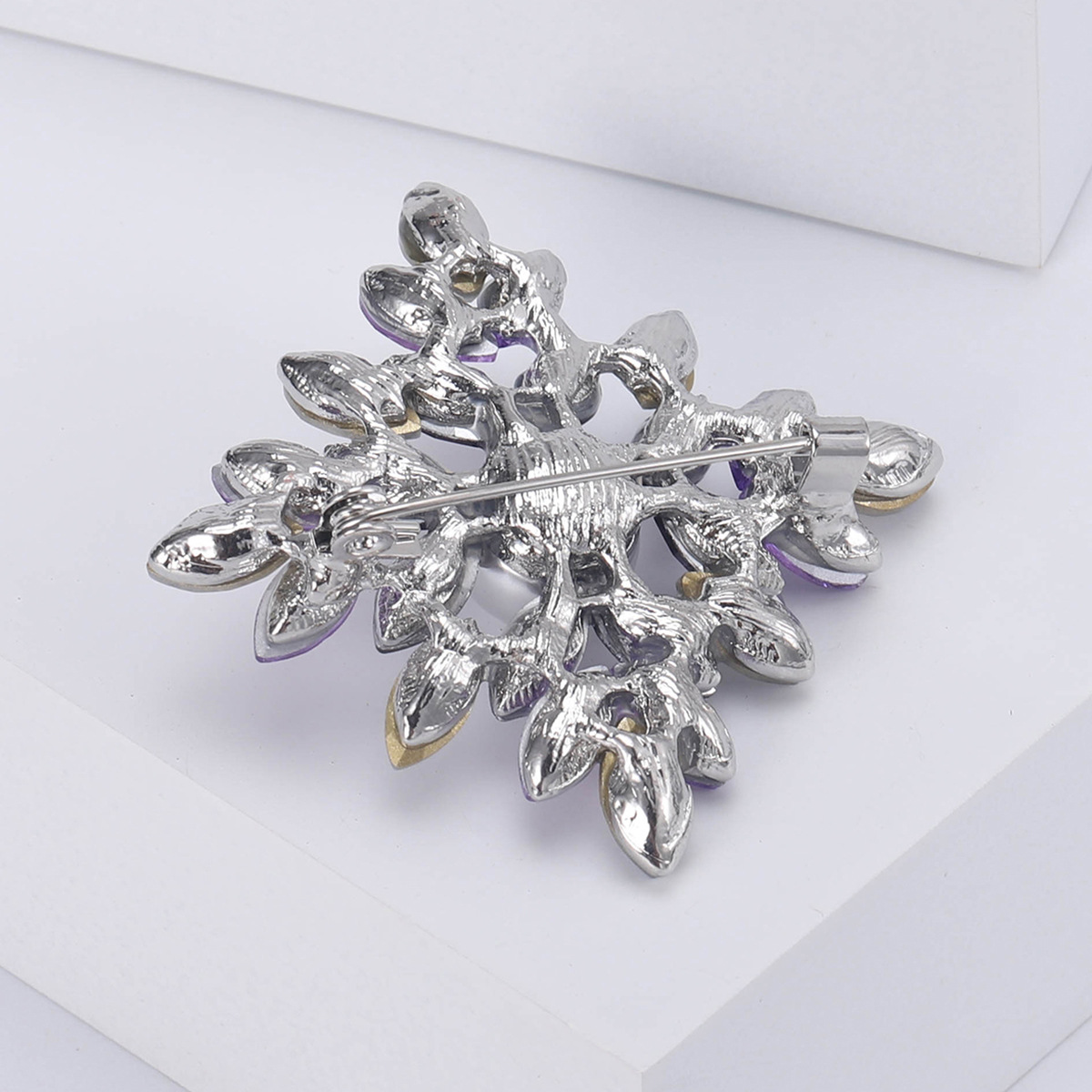 Damen Brosche Vintage Perle Kristall Schmetterling Blume Anstecknadel_voghion.com