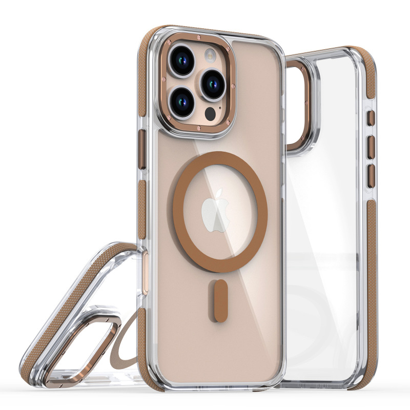适用iPhone17ProMax磁吸手机壳双色透明苹果16E防摔全包保护15PRO|undefined