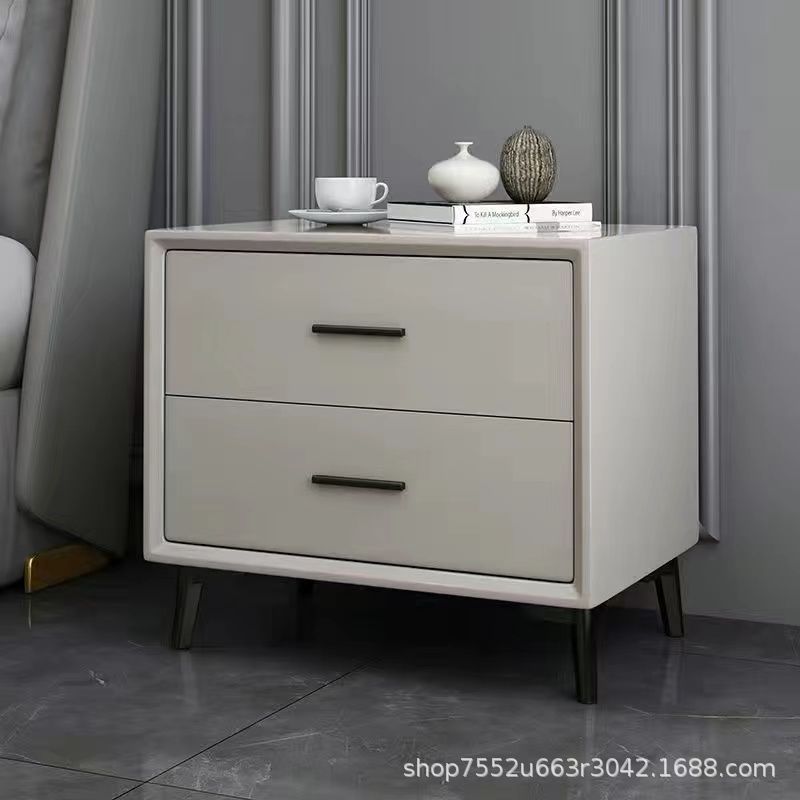 Madera de madera sólida simple 5 dormitorios pequeños hogares ligeros lujosos de alta calidad al lado de la cama mesa de cabecera de la cama