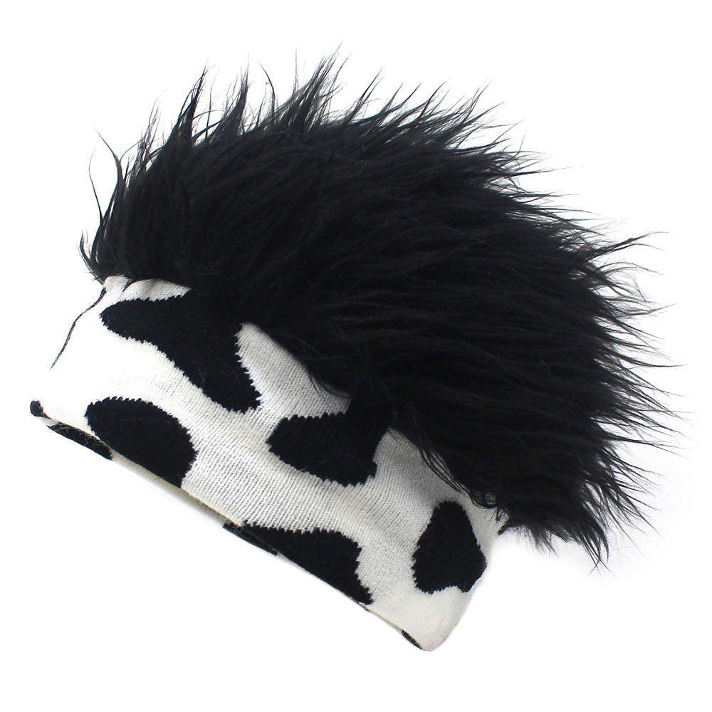 Unisex Cartoon Style Exaggerated Leopard Eaveless Wool Cap display picture 2