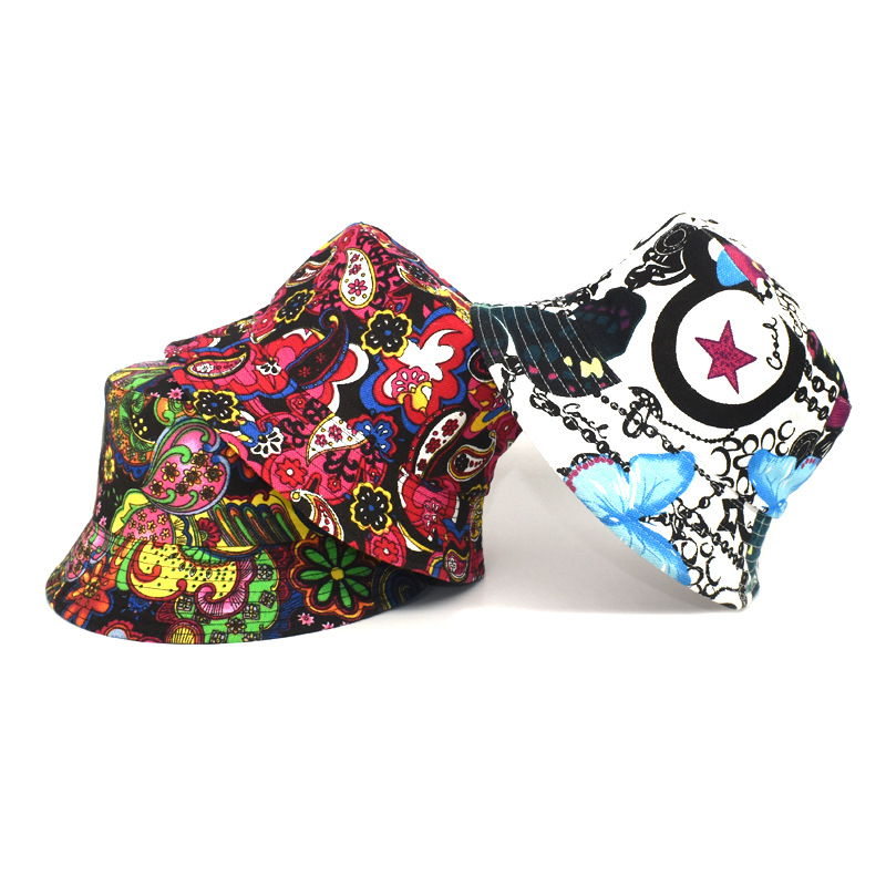 Unisex Fashion Flower Flat Eaves Bucket Hat display picture 1