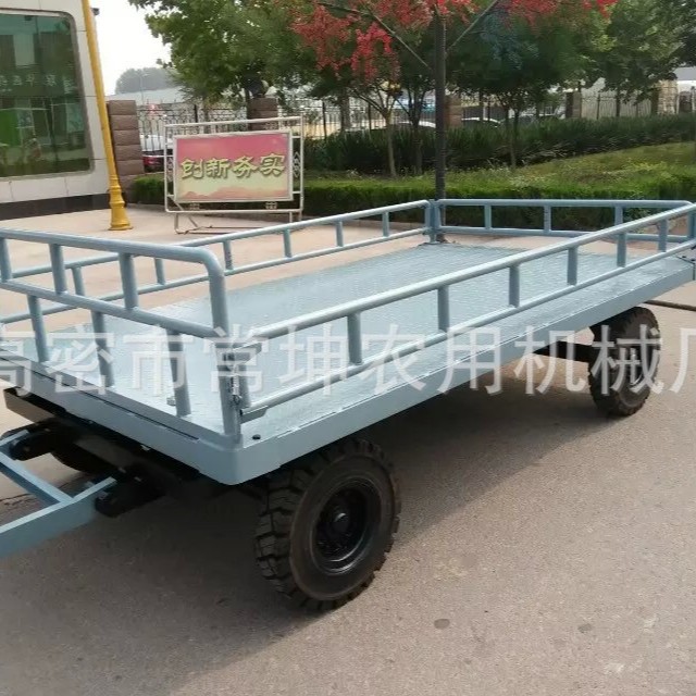 生产厂家  3吨围栏拖车  小型平板拖车厂家