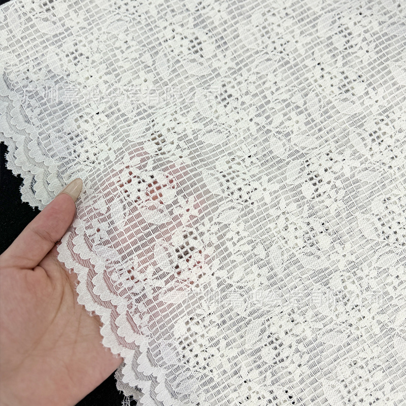 2026 nueva tela de encaje de algodón brocado flor superior de ropa de mujer con vestido fabricante de tela spot