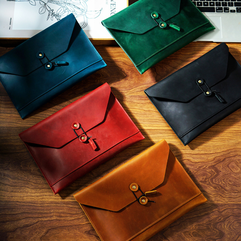First-Layer Cowhide Computer Bag Briefcase Satchel Laptop Bag iPad Notebook Cowhide File Cosmetics Bag First-Layer Cowhide Computer Bag Briefcase Satchel Laptop Bag iPad Notebook Cowhide File Cosmetics Bag