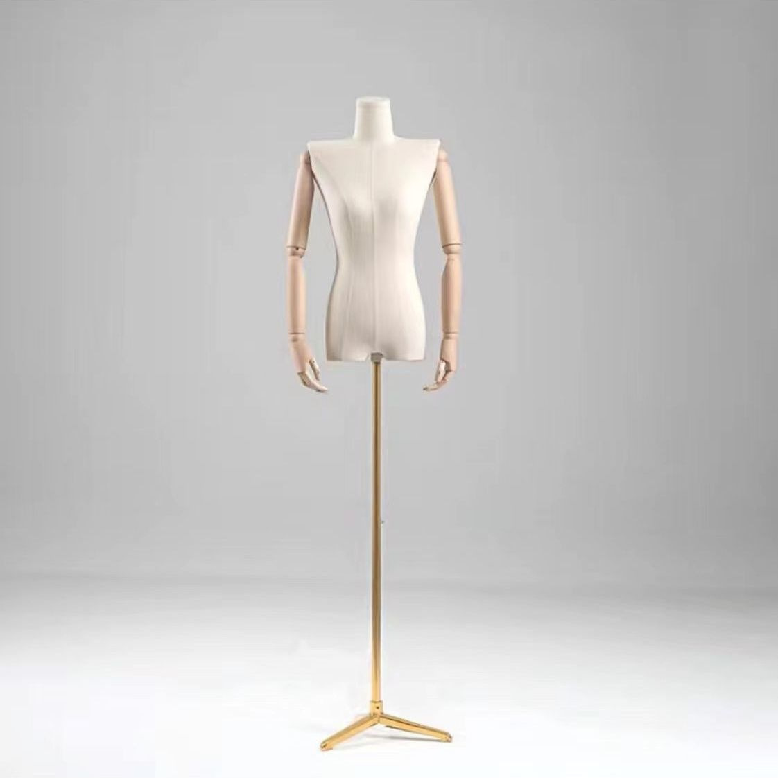 Modelo de busto femenino accesorios hombros planos estante de ropa de estilo coreano estante de ventana maniquí estante de exhibición de cuerpo humano