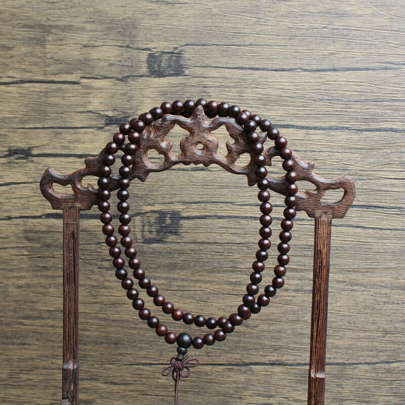 Jade Material Lightning-Struck Jujube Wood Buddha Beads Bracelet 108 Pieces Specifications 6Mmx108 Pieces Dark Old Material Hand-Polished Fast Hand