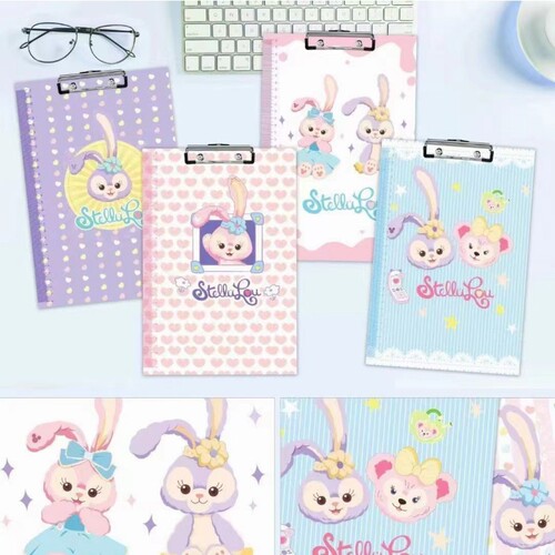 Student cartoon board clip a4 wooden board clip thickened hard pad folder student test paper clip high-looking Culuo plywood
