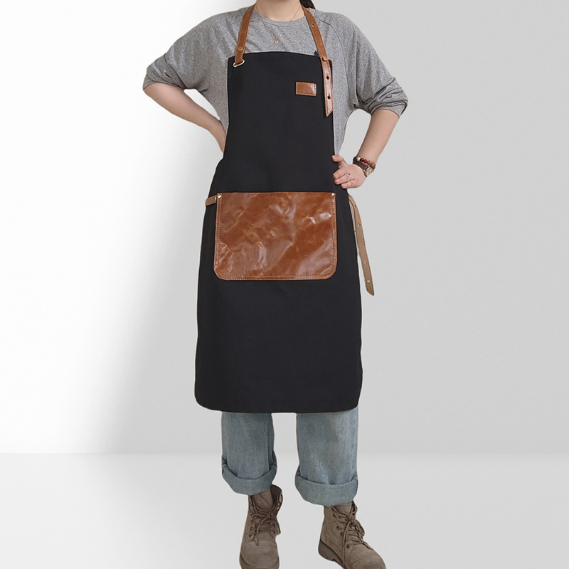 Apron Smock Manicure Gardener Professional Retro Oil Painting Milk Tea Shop Fashion Shop Versatile Work Clothes