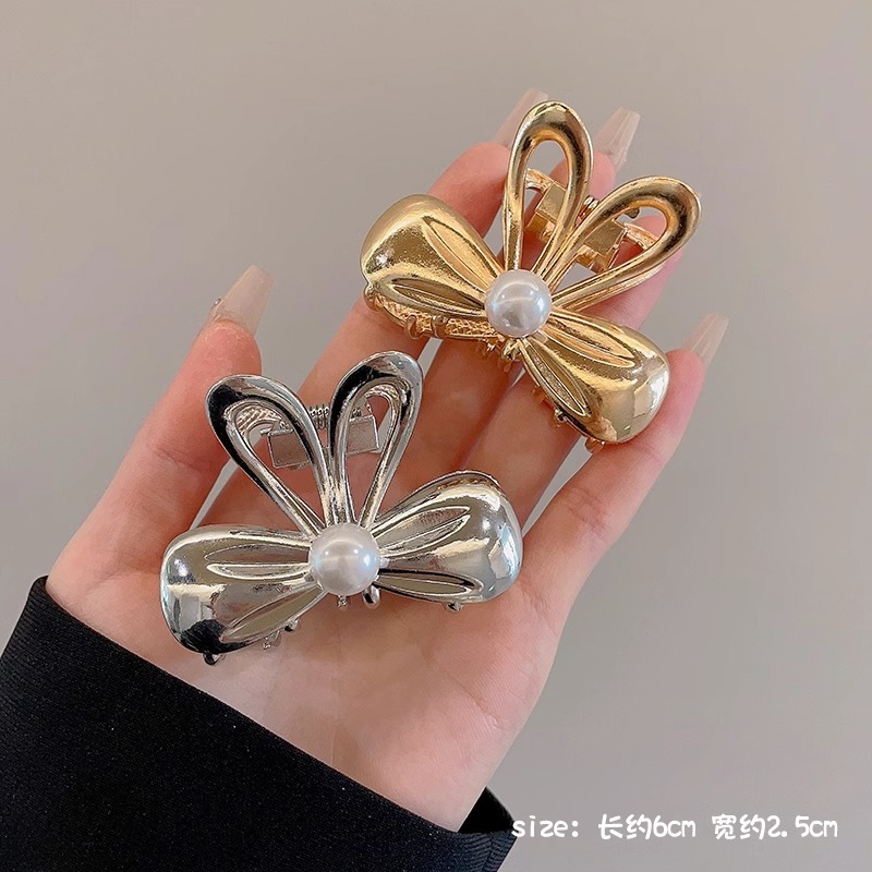 Viento frío mariposa metálica agarrando clip de pescado para mujer pequeña detrás del cerebro 2025 nuevo clip de cabello clip de cabello accesorios para el cabello
