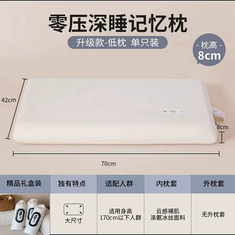 Class A Pillow A-Duo Memory Cotton Pillow Core Copycare Cervical Sleeper Sleeping Female Female and Male Adult Slow Betting Betting Pillow Core