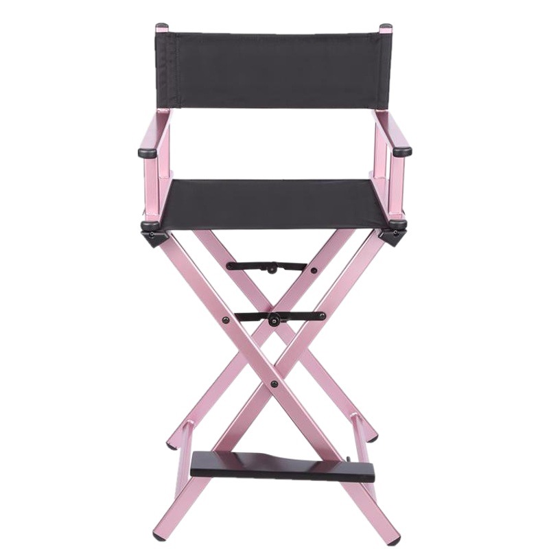 Silla plegable profesional de aluminio para maquillaje y escenario