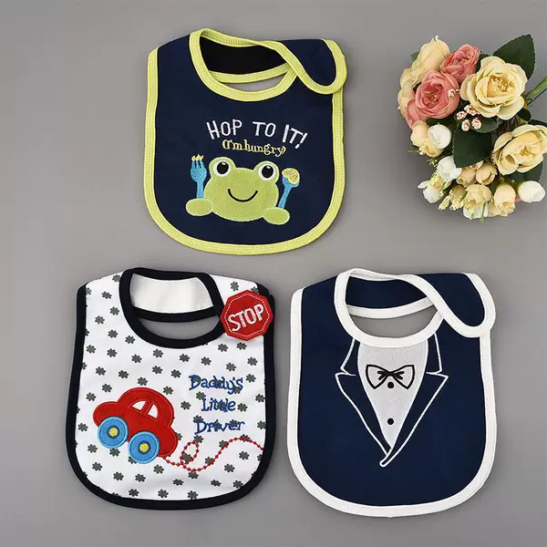 Factory wholesale baby bib foreign trade style baby bib newborn saliva towel in stock baby bib waterproof