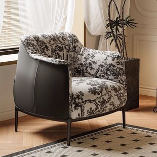French-Style Retro Single Sofa Tiger Chair Designer Home Living Room Balcony Reception Leisure Single Chair Lazy Sofa