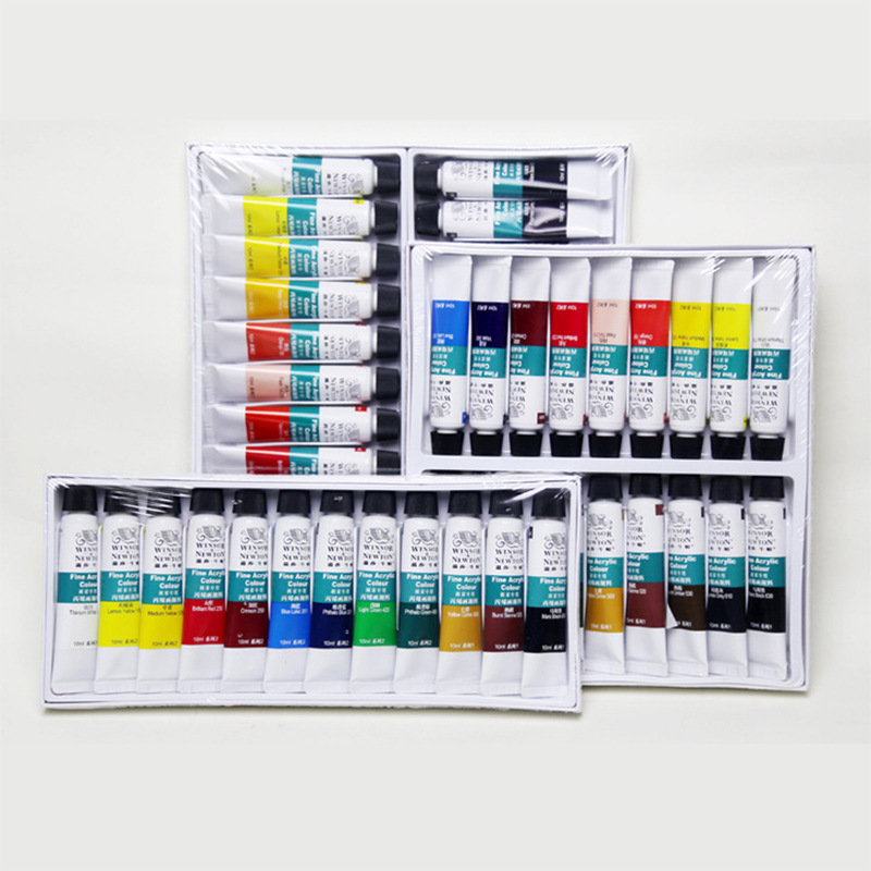 Wensha Newton painter uses 10ml watercolor pigment set with 12 colors, 24 colors, and 36 colors for 