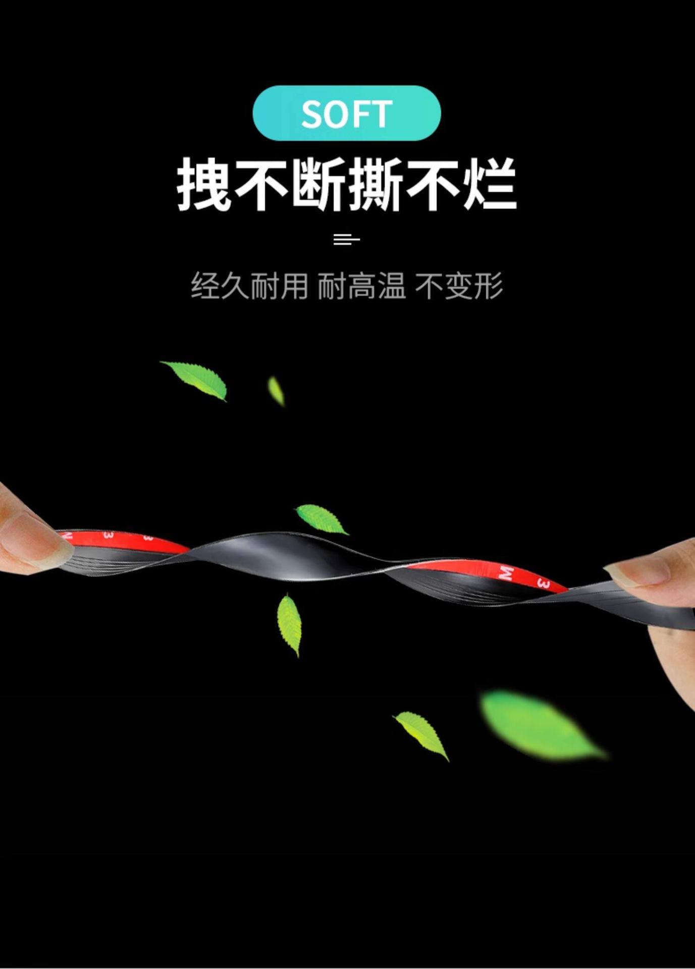 Car Trunk Lid and Roof Edge Gap Sealing Strip, Suv/Mpv Luggage Compartment Top Edge Dustproof and Waterproof Strip