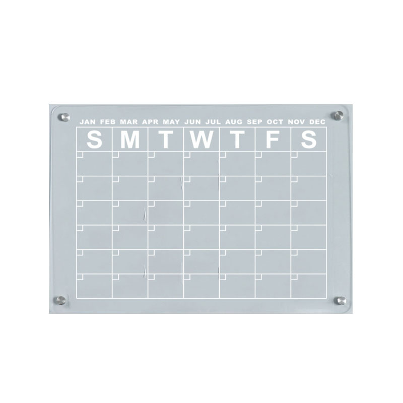Tablero de calendario acrílico refrigerador imán tablero de visualización magnética calendario semanal calendario mensual borrable mensaje de escritura de succión magnética tablero de limpieza en seco image 6