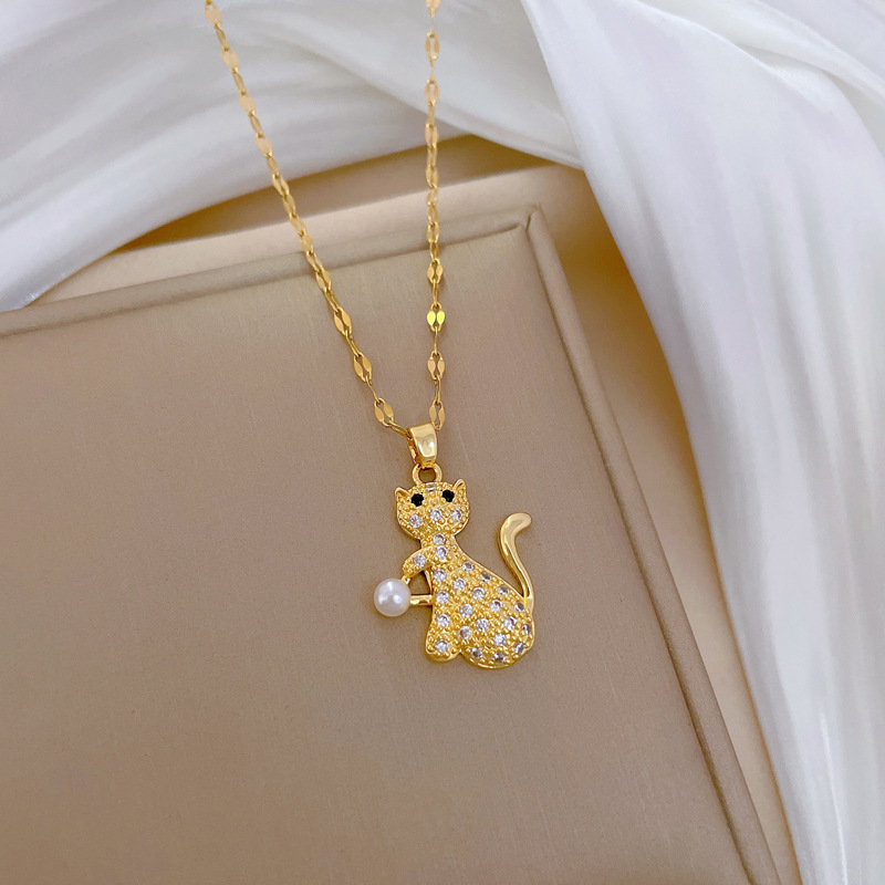 Luxuriöse Perlenkette Für Damen Aus Edelstahl Mit Brillanten_voghion.com