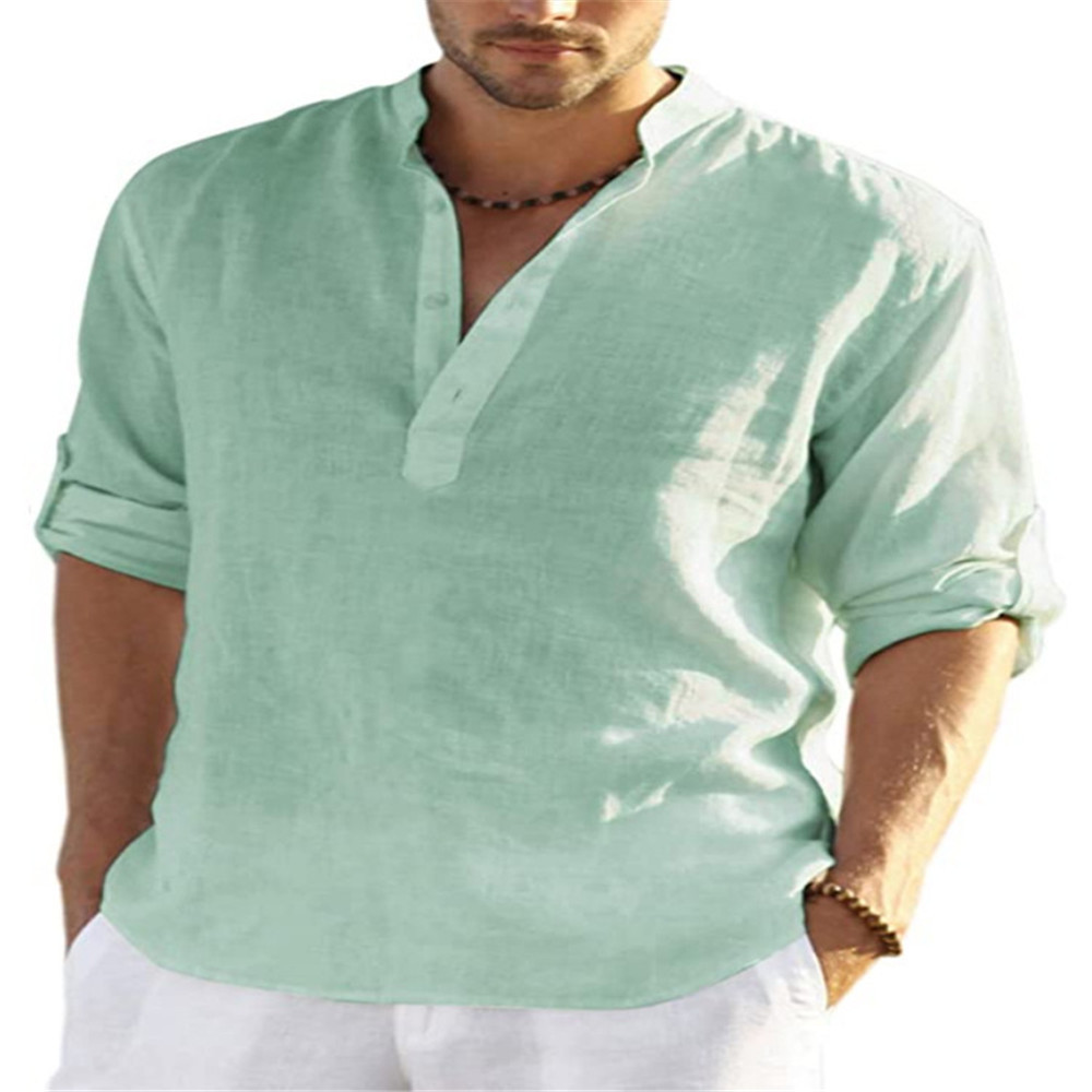 Hombres Color Sólido Blusa Ropa Hombre display picture 8