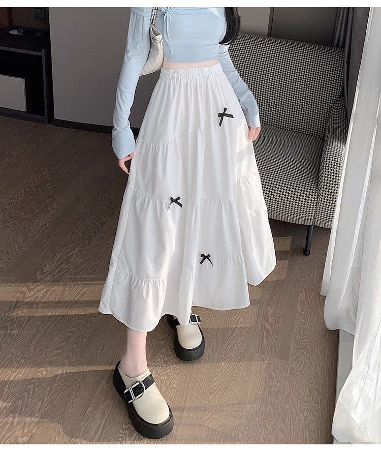 Sweet White Layered Cake Skirt
