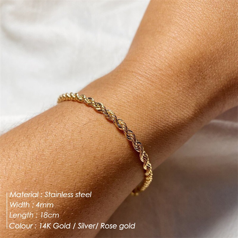Minimalist Layered Bracelet Set For Women Stackable Jewelry_voghion.com