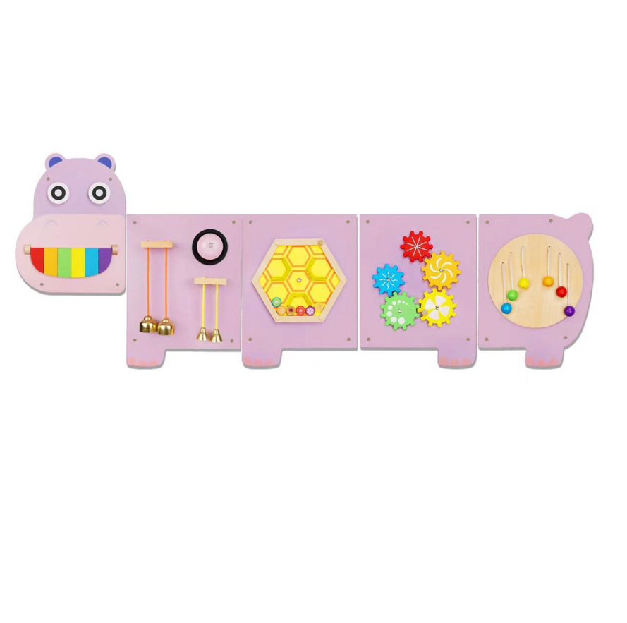 Juguetes educativos de pared de madera maciza para jardín de infantes, juegos de pared con tablero de operaciones, decoración de pared.