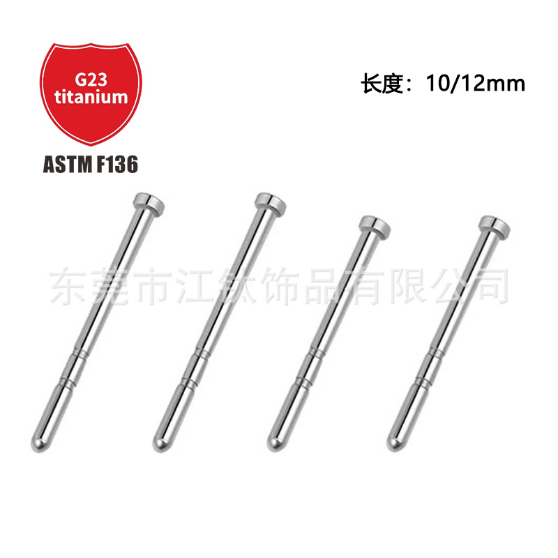 Pointed titanium steel lip stud product view
