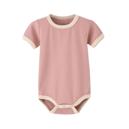 baby baby clothing baby clothes bag fart clothing summer short-sleeved triangle harem newborn jumpsuit crawling clothing