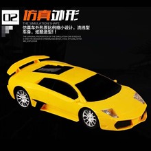 新品儿童仿真模型汽车玩具 1:18方向盘电动四通遥控车跑车厂家批