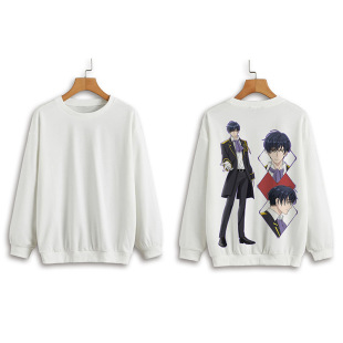 Hooded autumn and winter trendy top men's surgeon Alice ins style loose niche round neck sweater women