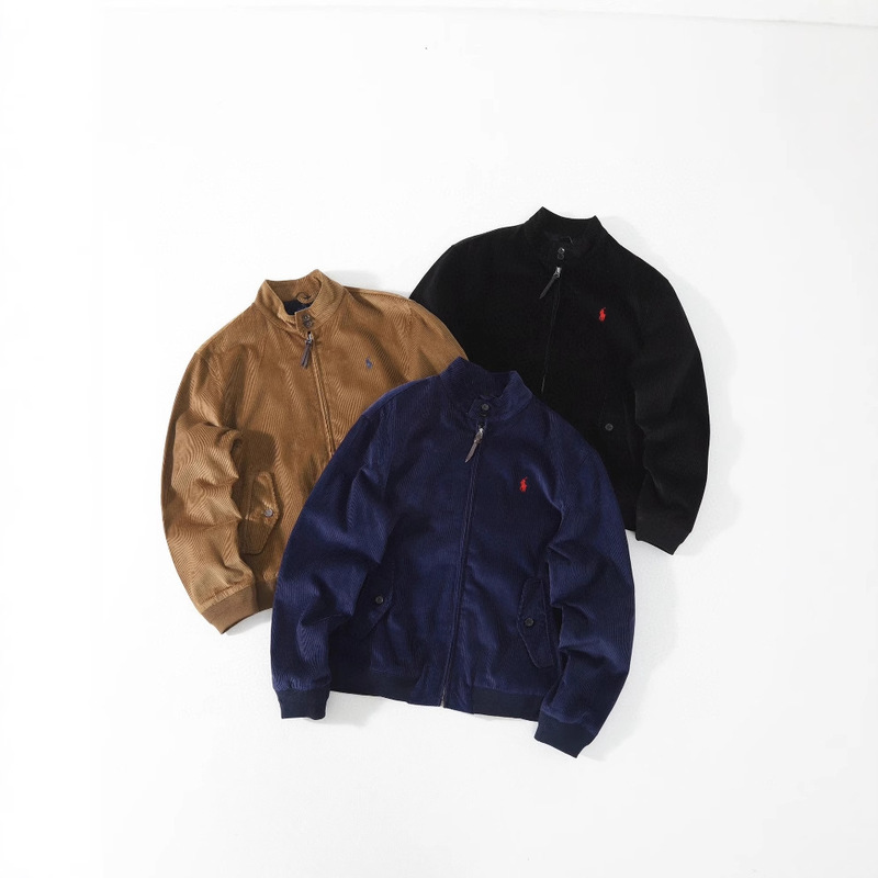 Cross-Border High-Quality Rl Retro Corduroy Casual Jacket Simple Versatile Fashion Unisex