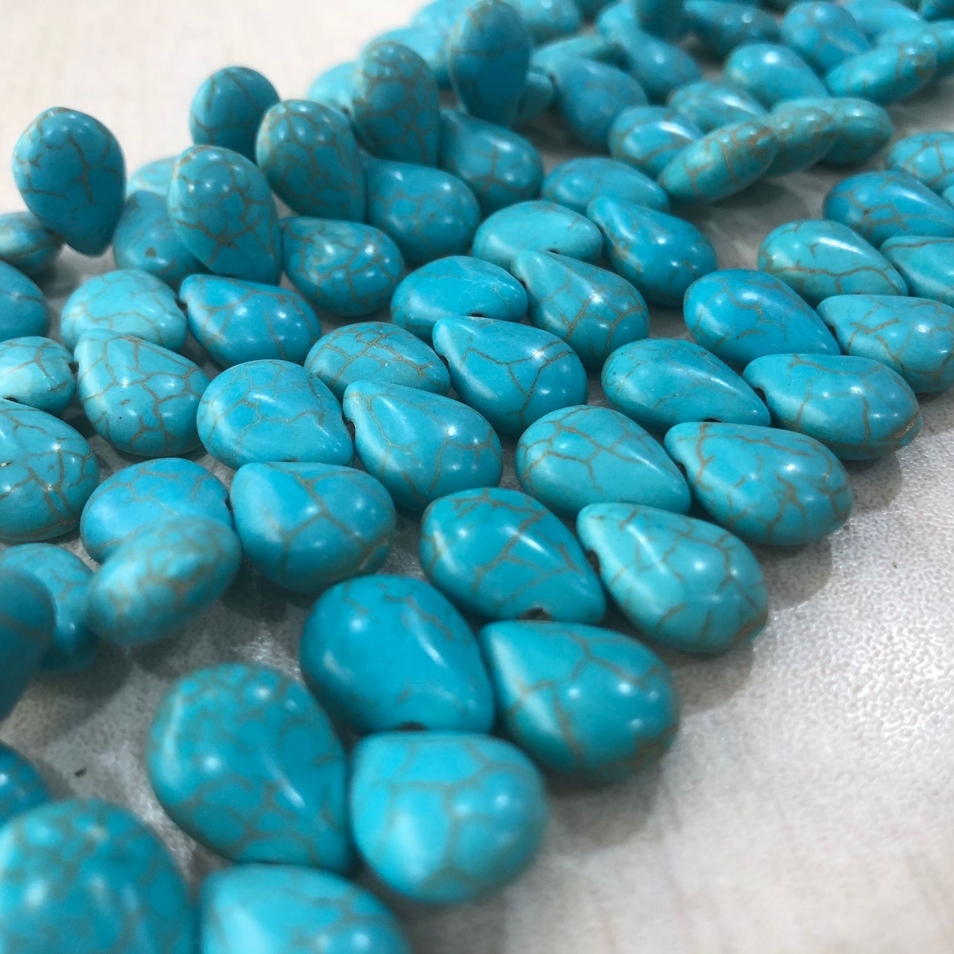 turquoise pendant drop-shaped
