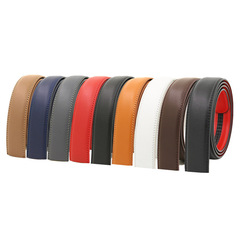 Men's automatic belt body 3.5CM genuine leather belt strip 3.1CM buckle-free transfer film two-layer cowhide manufacturer foreign trade