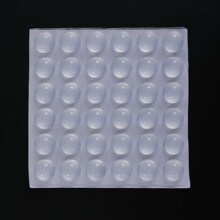 自粘圆形防撞垫消音颗粒硅胶垫背胶静音家具透明防滑防撞贴胶粒