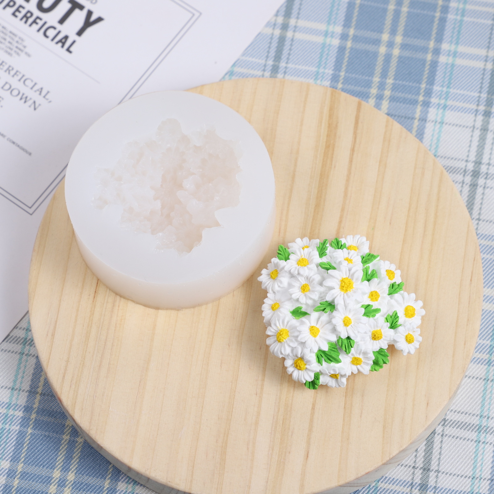Маленькая маргаритка листинговая форма DIY Ароматизированная свеча маргаритка цветок автомобиля воздуховод