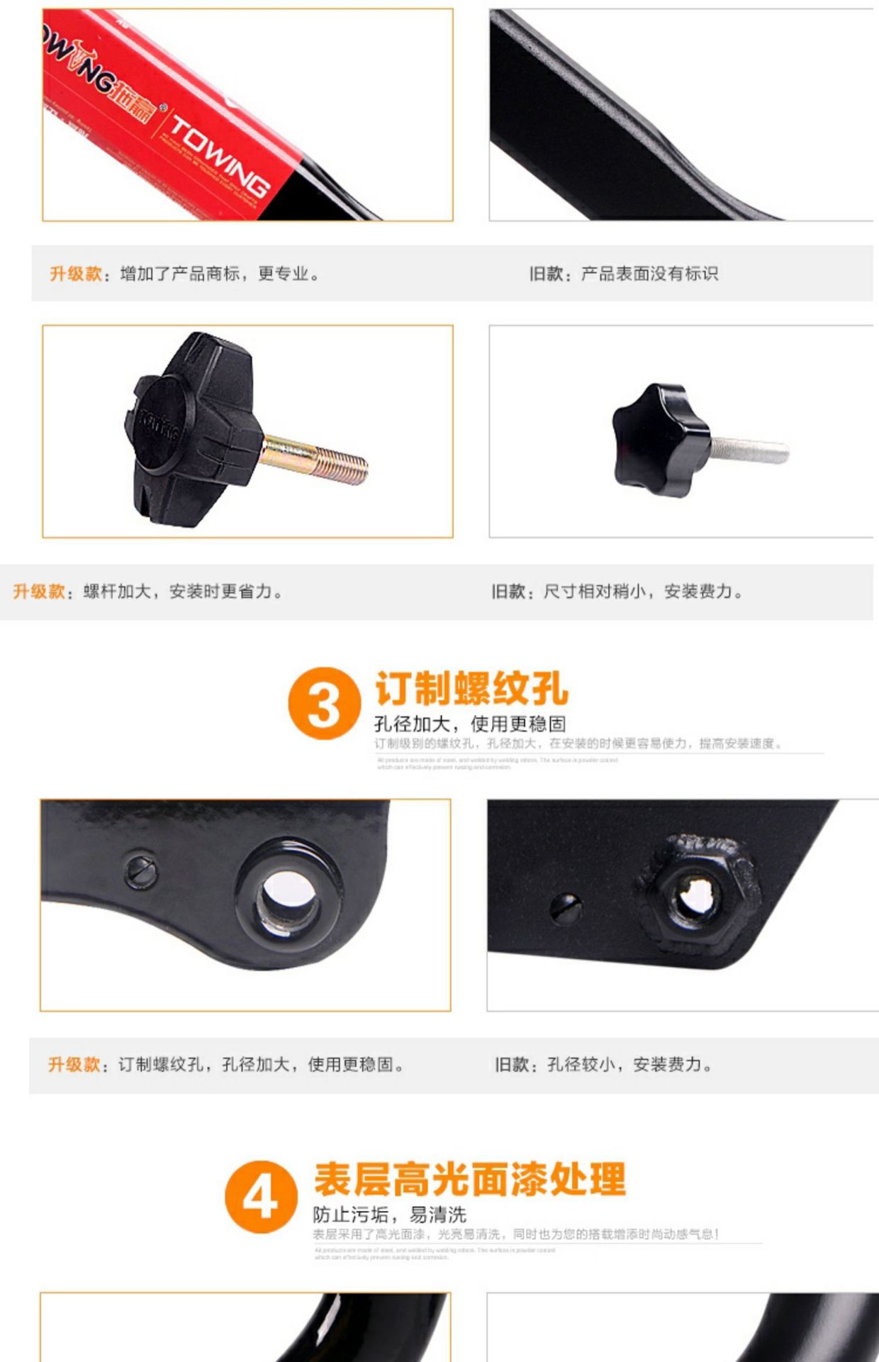 Car bike rack car trunk rear hanger SUV folding suspension square mouth modification single wholesale