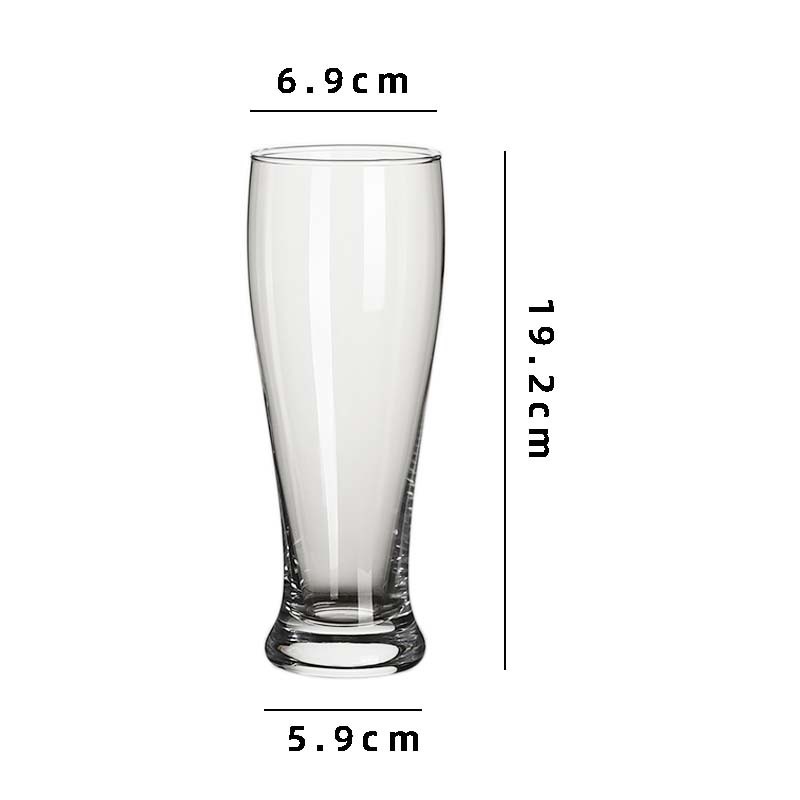 Taza de cerveza artesanal de cintura grande capacidad cintura de vidrio bar KTV taza de cerveza comercial taza de cerveza de trigo
