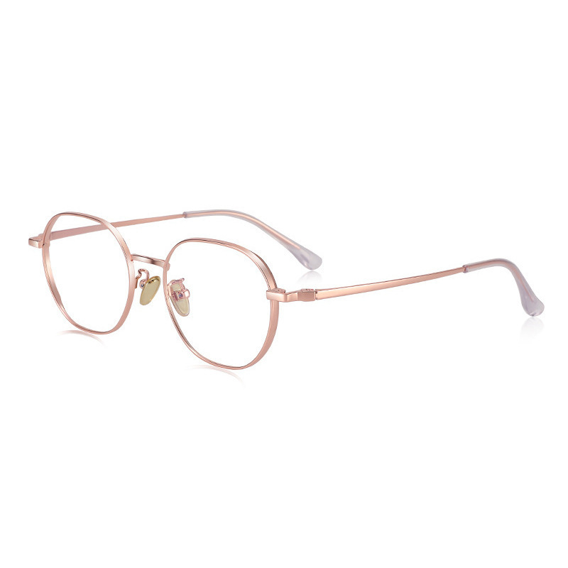 81217 Danyang glasses height number thick edge glasses frame wide edge polygon β titanium glasses frame myopia glasses