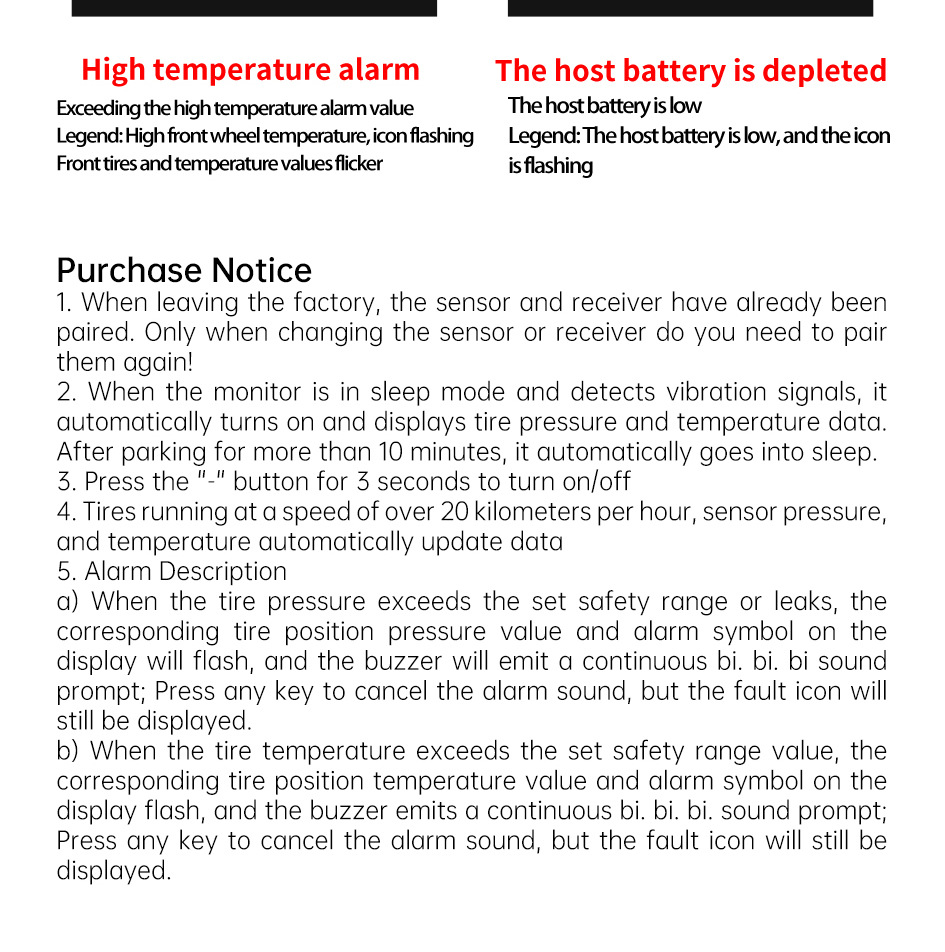 Mt20 Cross-Border Motorcycle Tire Pressure Monitor Electric Motorcycle Detector External Wireless Tire Pressure Detection System